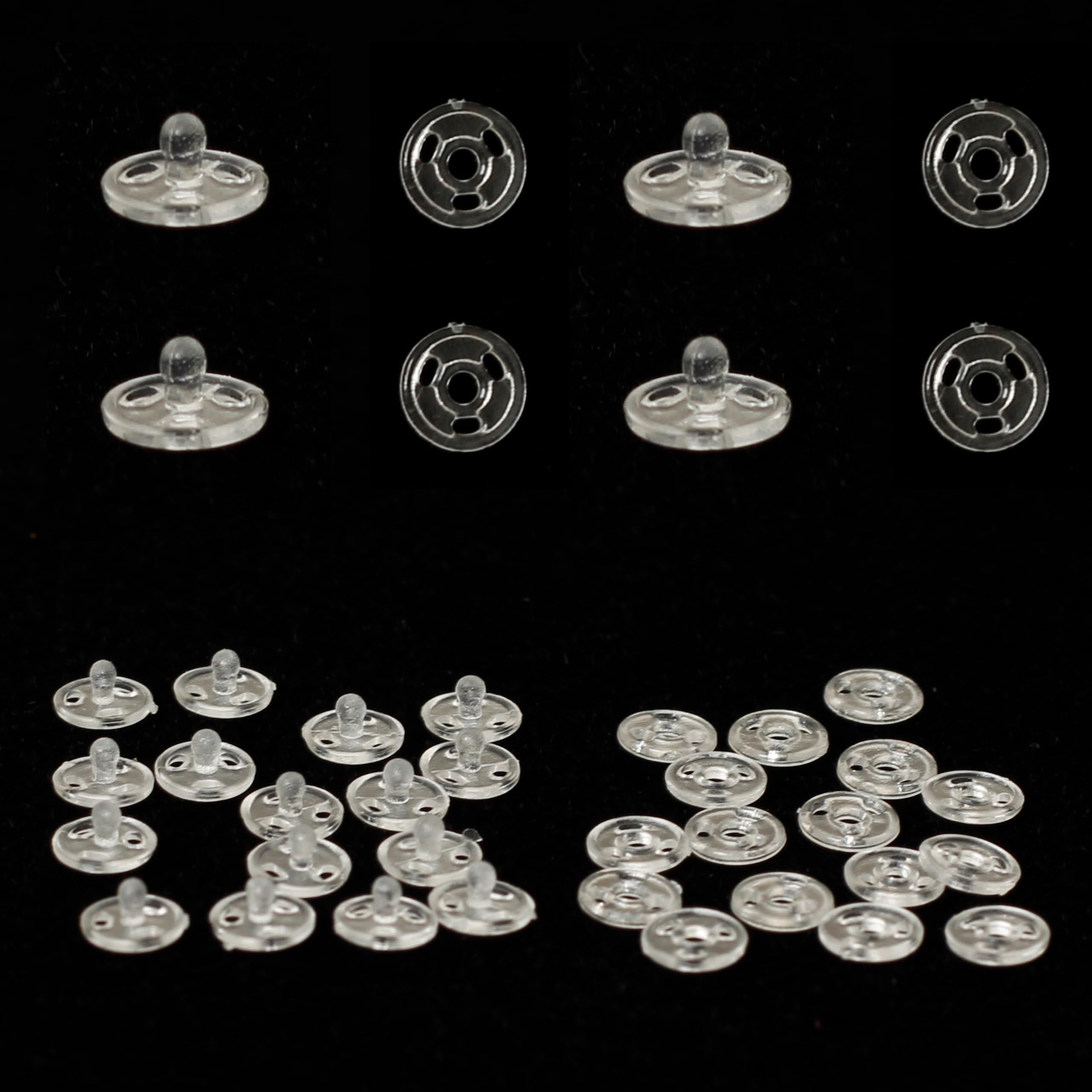 Amazon | 極小 スナップボタン 4mm 100ペアセット ドール服の隠し